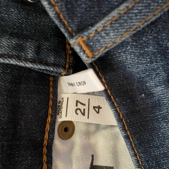 Loft made and loved jeans Size 4/27 skinny crop slim pockets accent on ankles - Picture 7 of 12